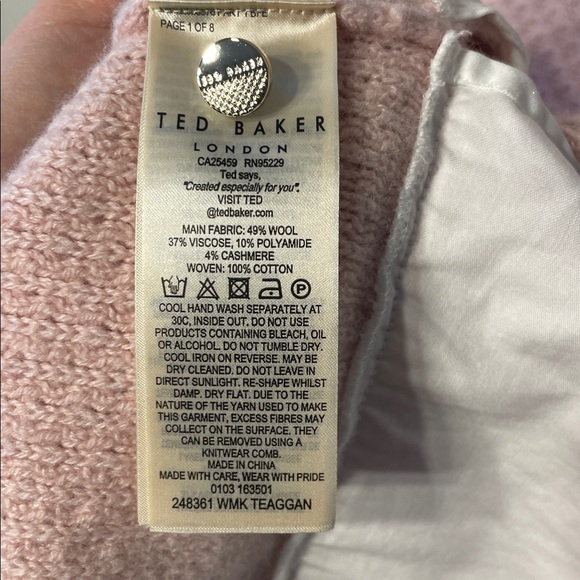 Ted Baker Teaggann Layered shirt sweater - Picture 7 of 9